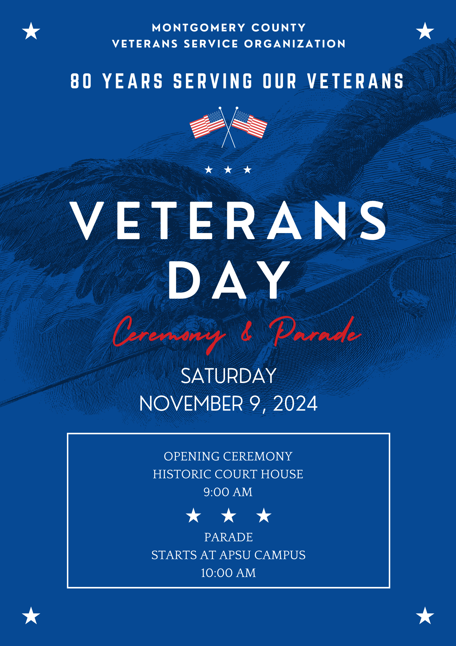 2024 Veterans Day Parade Flyer