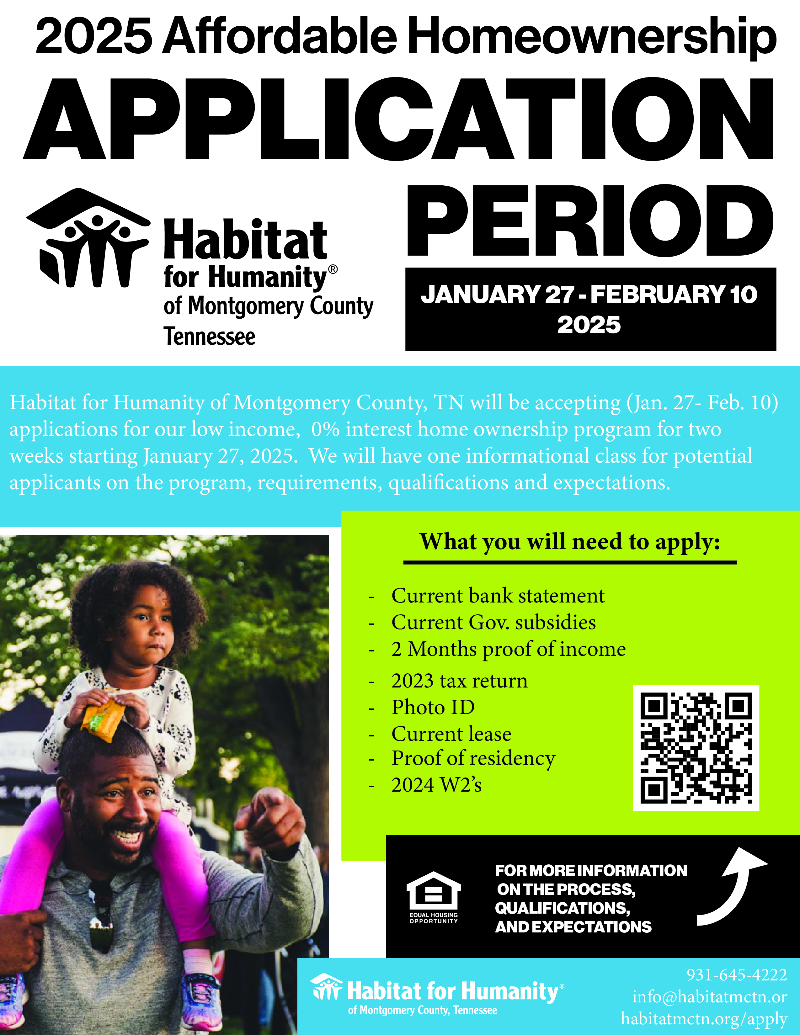 2025 Application Period Flyer