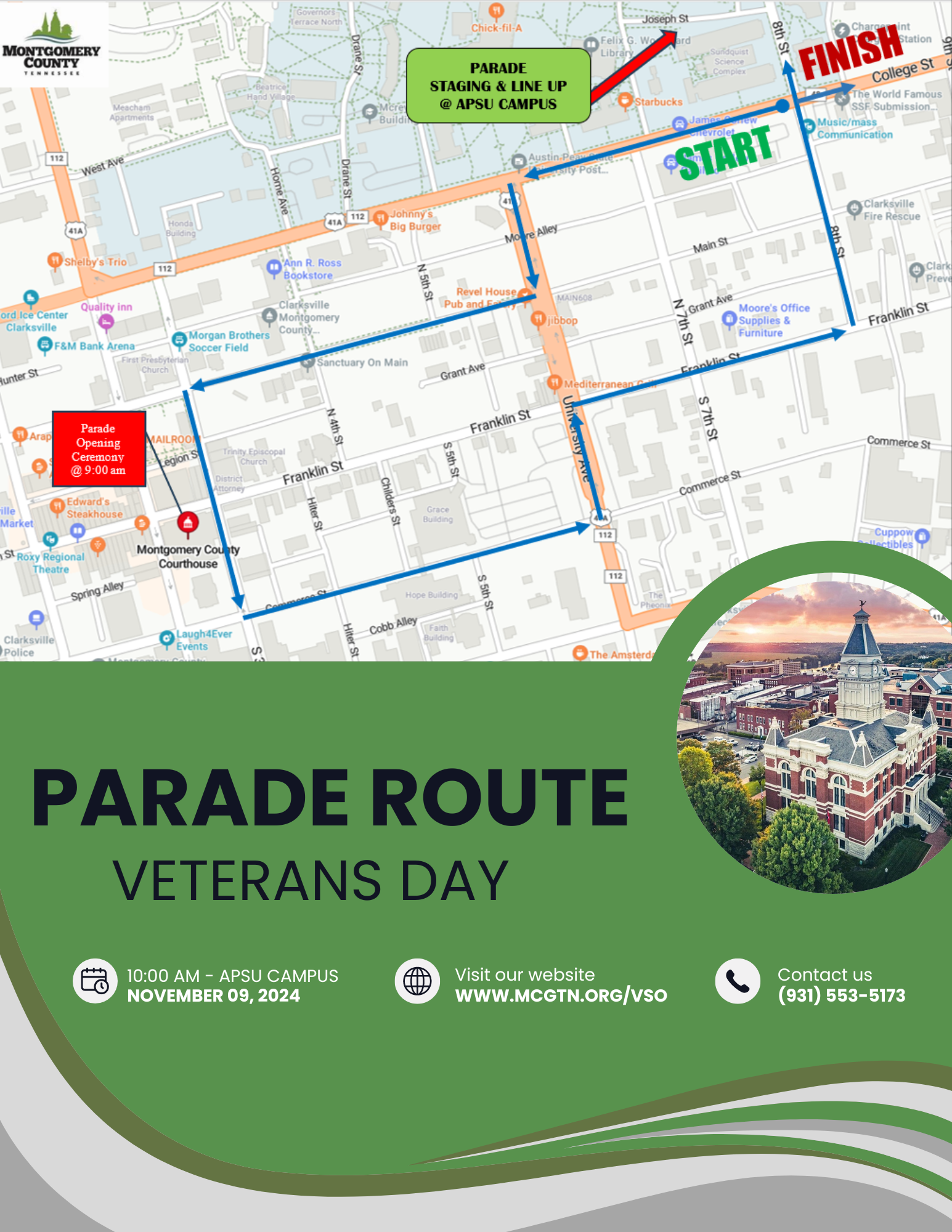 2024 Veterans Day Parade Route